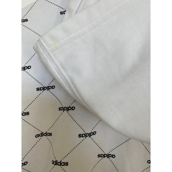 Adidas Women’s Core Fav Hoodie Sweatshirt Casual Regular Fit White Black Small - Picture 4 of 8